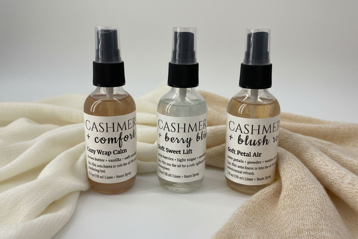 The Cashmere Trilogy | Gift Set | All Occasion Room + Linen Spray Set