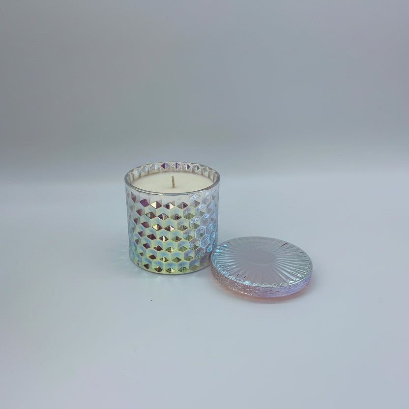 Cashmere + Rose Quartz Prism Candle | Blush Prism Soy Wax Candle