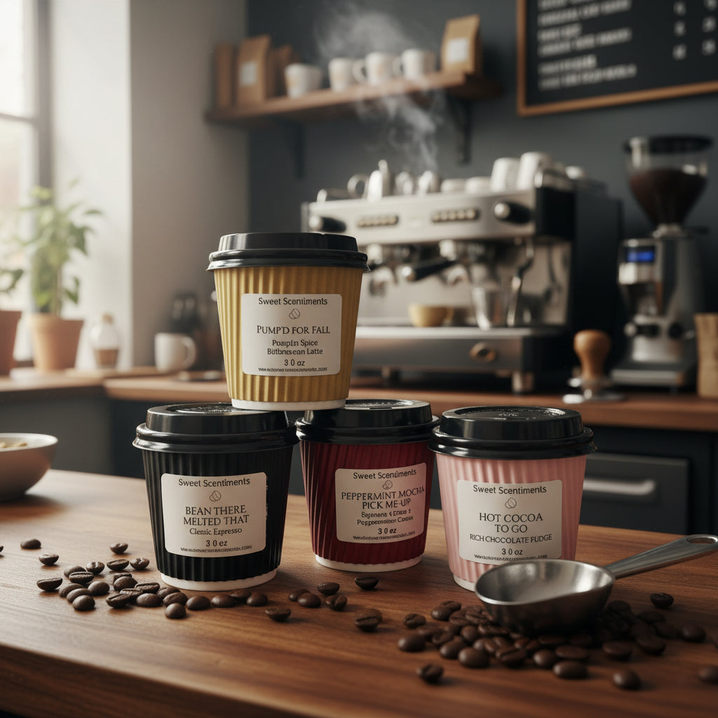 MoodMelts™ CaféCups | Barista Edition | Mini Espresso Cup Soy Wax Melts