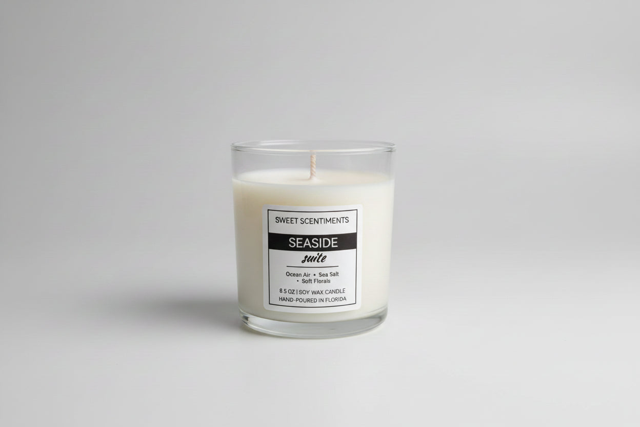 Seaside Suite | Coastal Linen | Soy Wax Candle