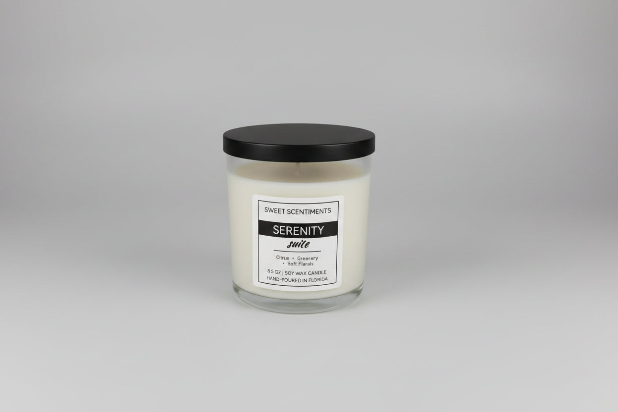 Serenity Suite | Clean Citrus + Spa | Soy Wax Candle