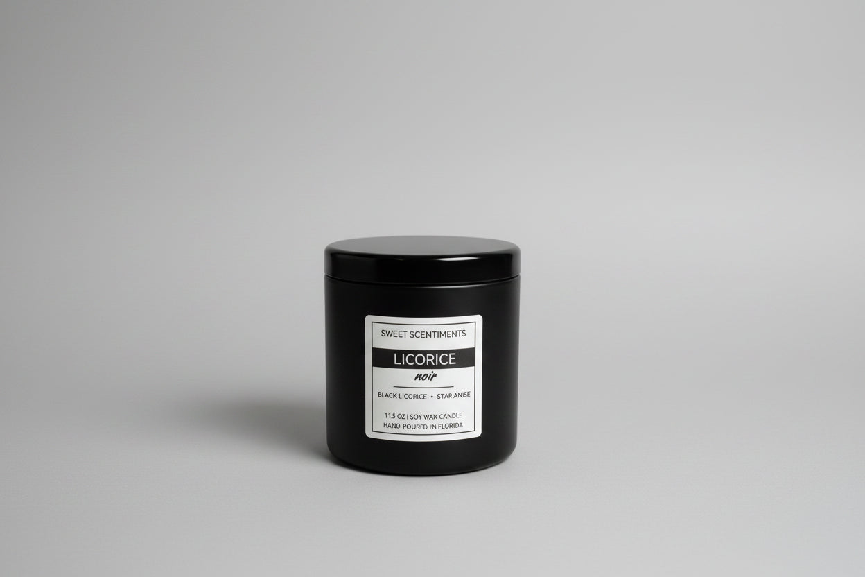 Licorice Noir | Black Licorice + Anise | Soy Wax Candle