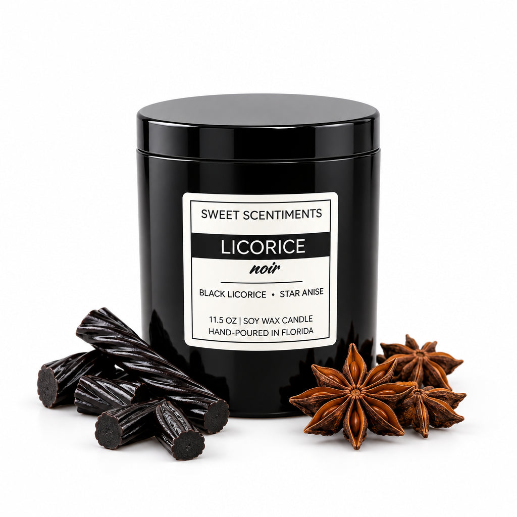 Licorice Noir | Black Licorice + Star Anise | Soy Wax Candle