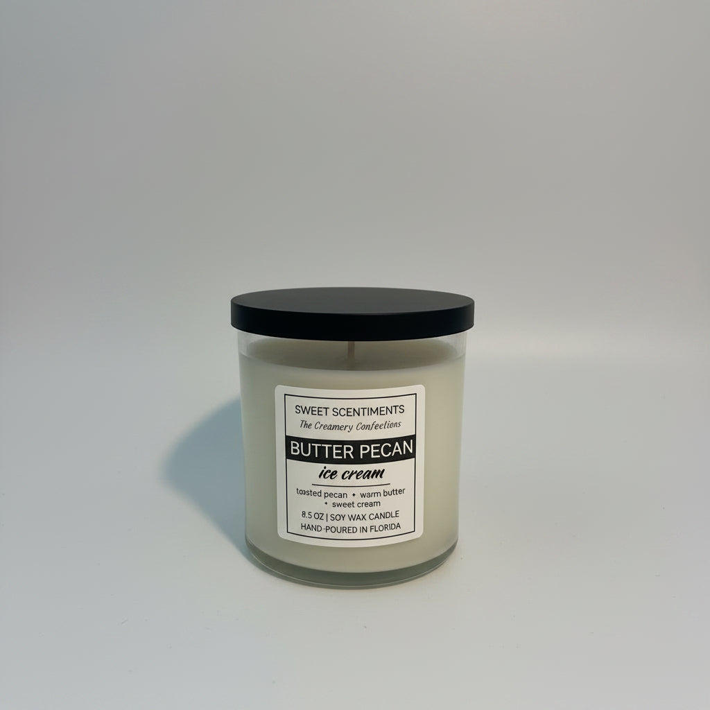 The Creamery Collection | 2-Candle Gift Set | Vanilla Bean Ice Cream + Butter Pecan