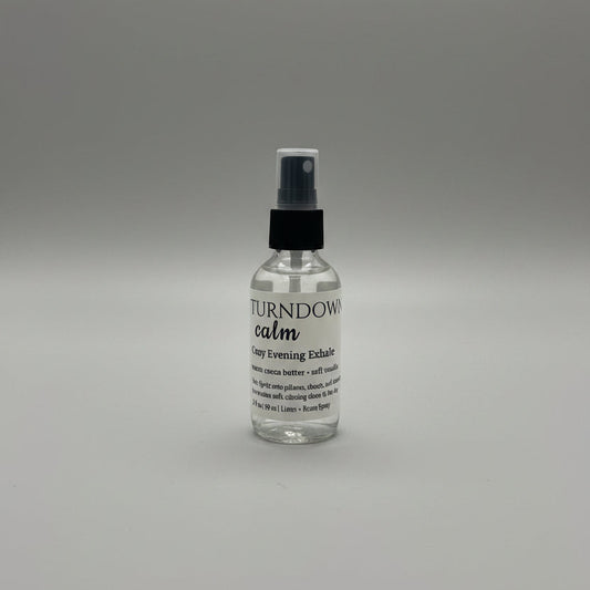 Turndown Calm | Warm Cocoa Butter + Soft Vanilla | Room + Linen Spray