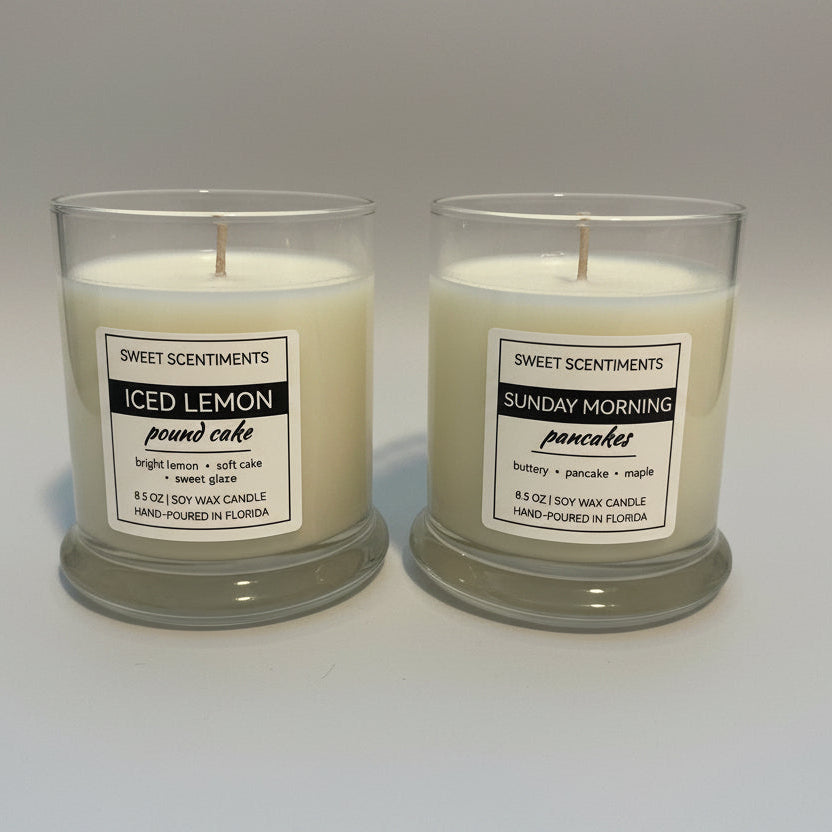 Sunday Mornings | Breakfast Candle Gift Set | 2 Soy Wax Candle Duo