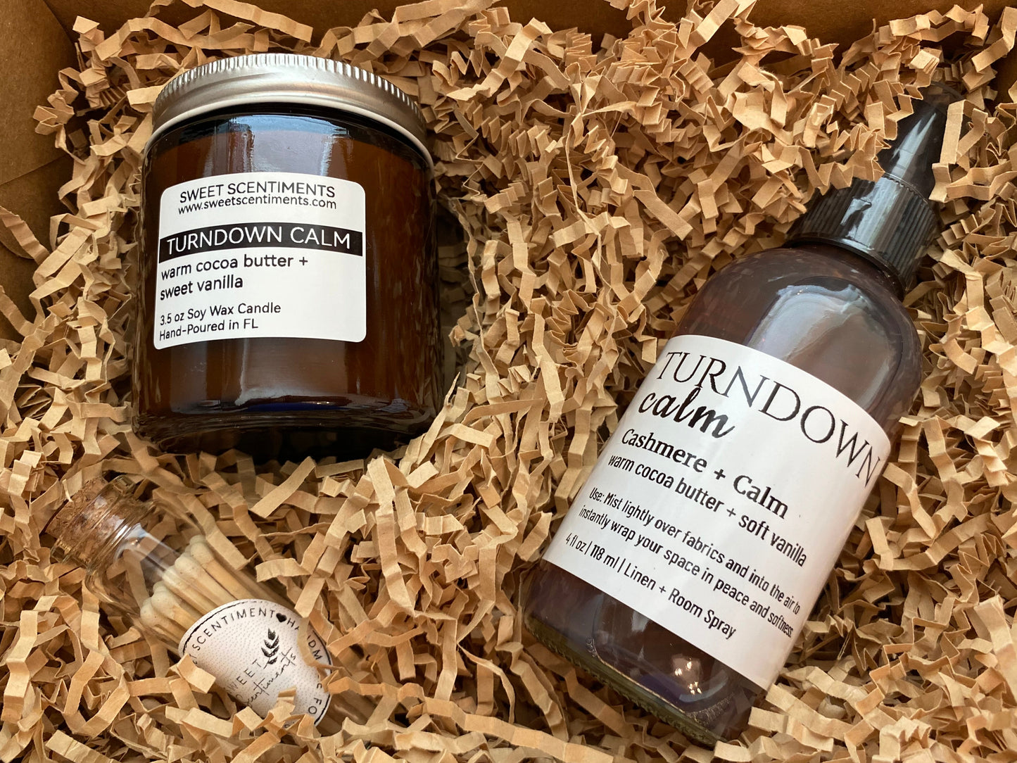 Tranquility Suite Gift Set | Candle, Room Spray & Matches Gift Box