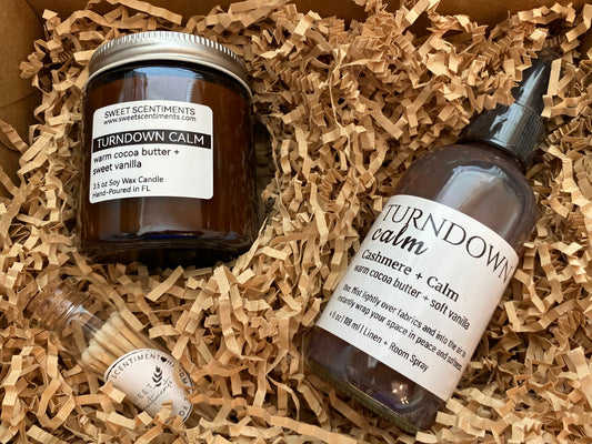 Tranquility Suite Gift Set | Candle, Room Spray & Matches Gift Box
