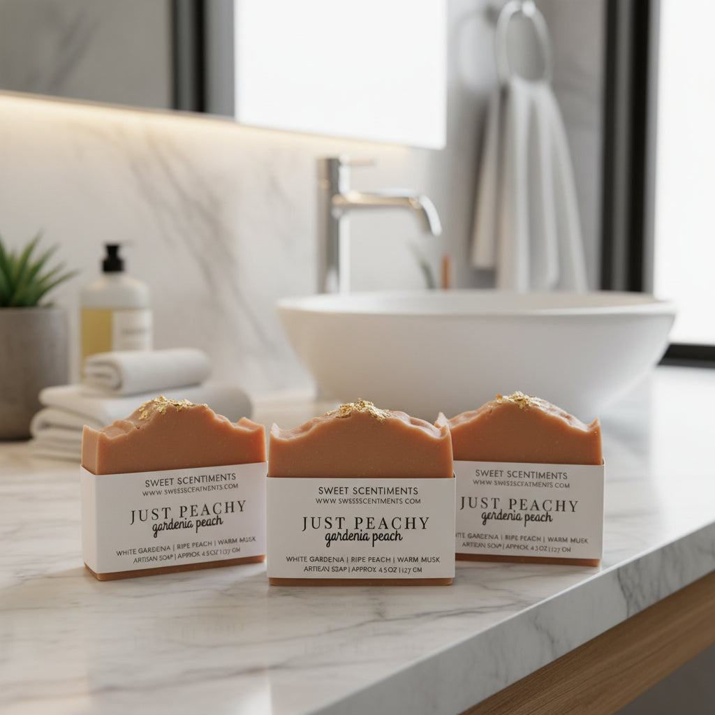 Just Peachy | Gardenia Peach Artisan Soap