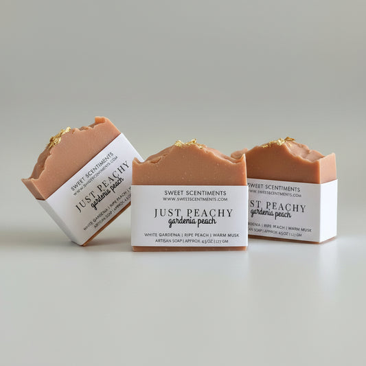 Just Peachy | Gardenia Peach Artisan Soap