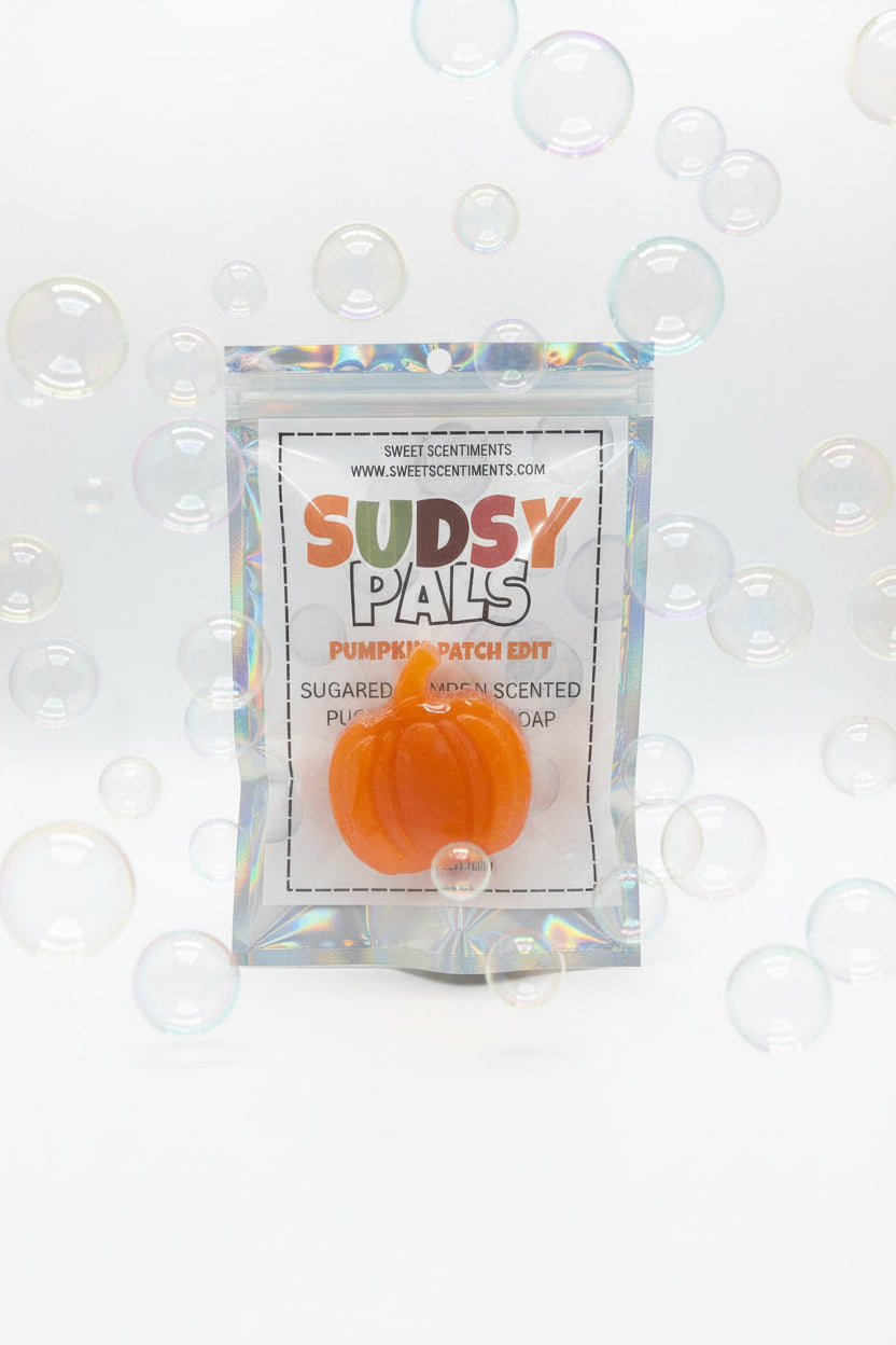 Sudsy Pals™ Pumpkin Patch Edit | Pumpkin Sugar | Pumpkin-Shaped Soap