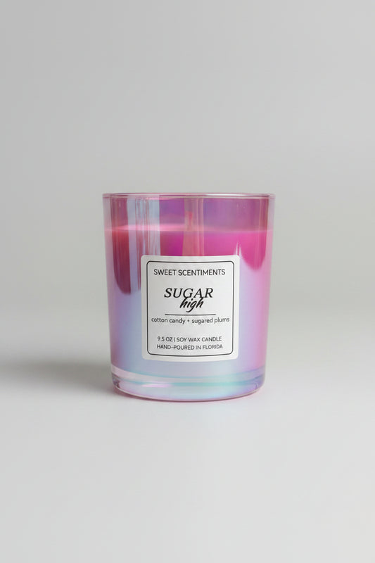 Sugar High | Cotton Candy + Sugared Plums Soy Candle