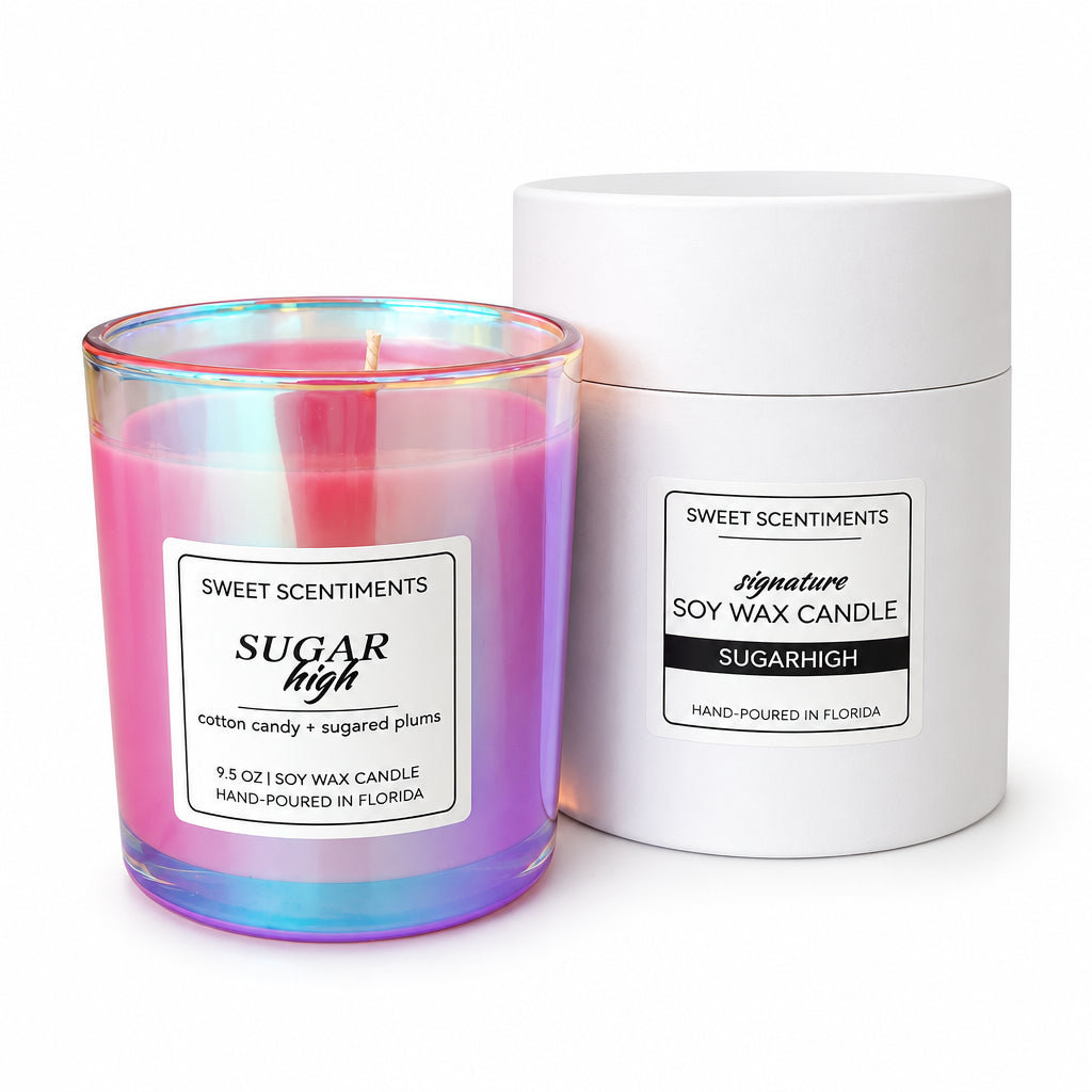 Sugar High | Cotton Candy + Sugared Plums Soy Candle