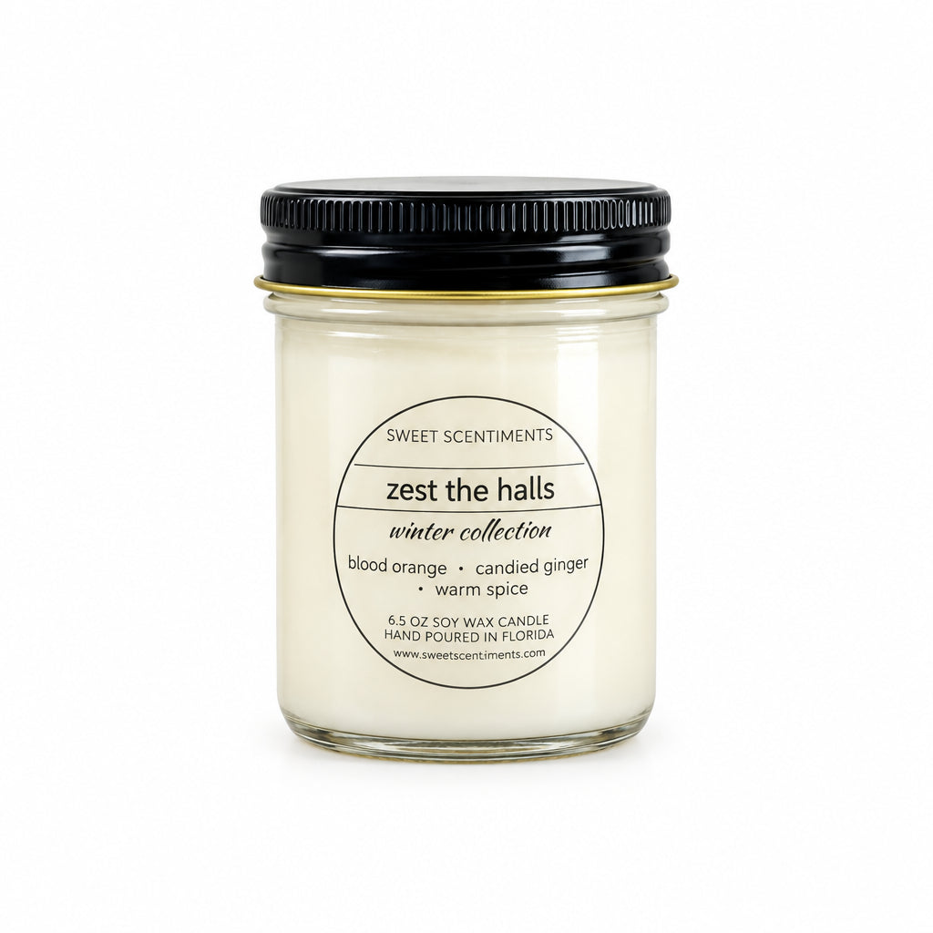 Zest the Halls | Blood Orange + Ginger Spice Holiday Soy Candle