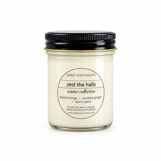 Zest the Halls | Blood Orange + Ginger Spice Holiday Soy Candle