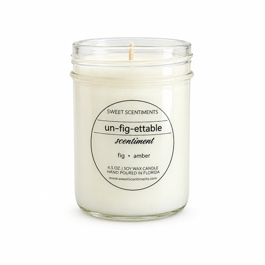 Un-Fig-ettable Scentiment | Fig + Amber Soy Candle
