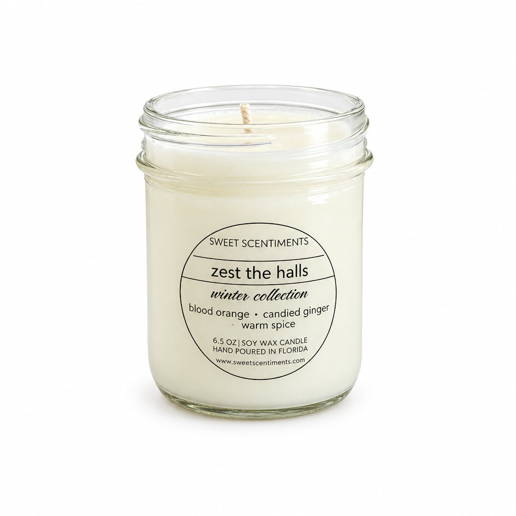 Zest the Halls | Blood Orange + Ginger Spice Holiday Soy Candle