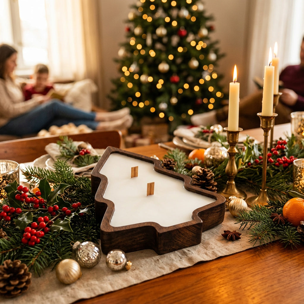 Winter Calm | Wooden Tree Candle