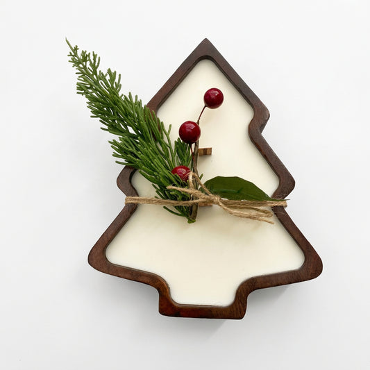 Winter Calm | Wooden Tree Candle