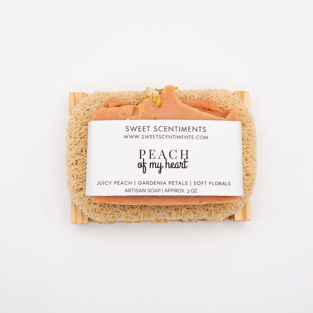 Peach of My Heart | Artisan Soap + Care Gift Basket