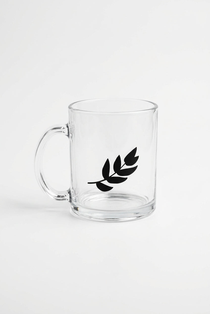 The Meaningful Moment Mug | Signature Leaf Glass Coffee Mug