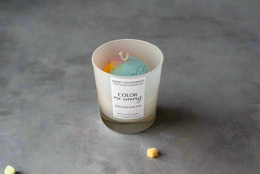 Color Me Creamy - Prism Cream Swirl Soy Wax Candle