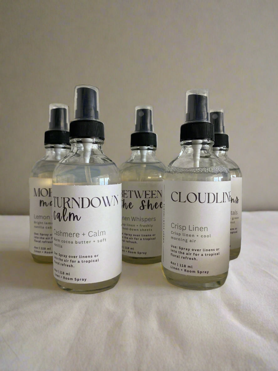 TurnDown Calm Linen Spray – Cashmere & Vanilla (Cocoa Butter Inspired)