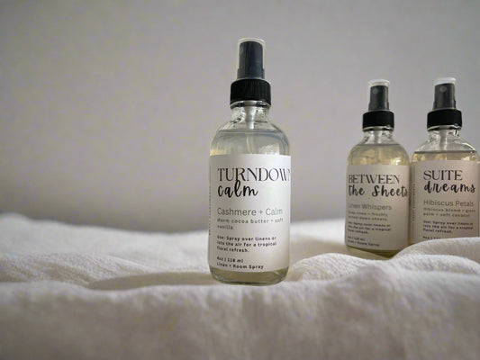 TurnDown Calm Linen Spray – Cashmere & Vanilla (Cocoa Butter Inspired)