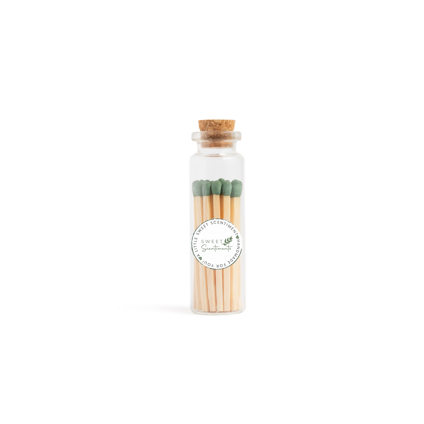 Scentimental Spark™ | Juniper Glow – Green Tip Matches – Small Corked Vial