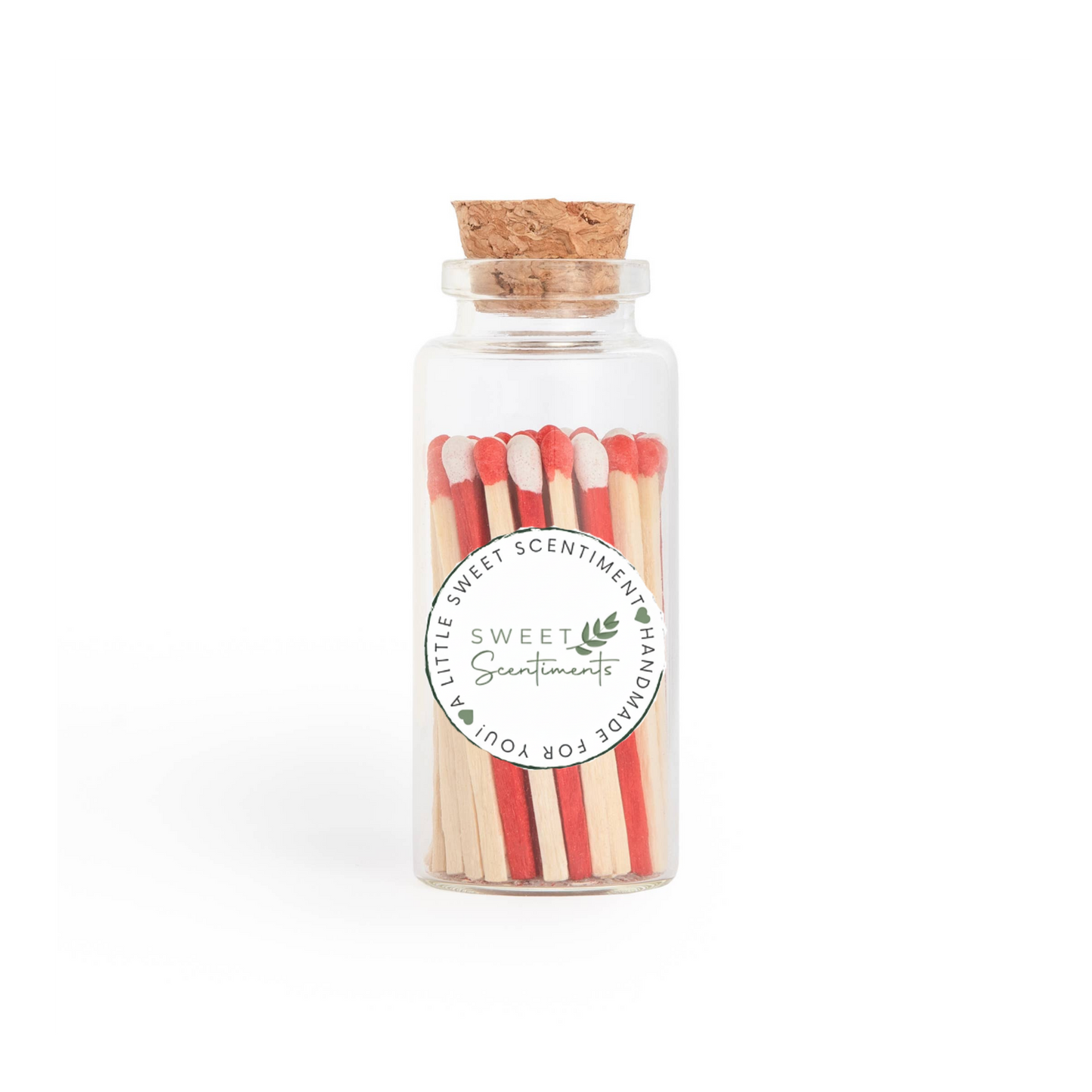 Scentimental Spark™ | Cherry Pop – Red + White Matches – Medium Corked Vial