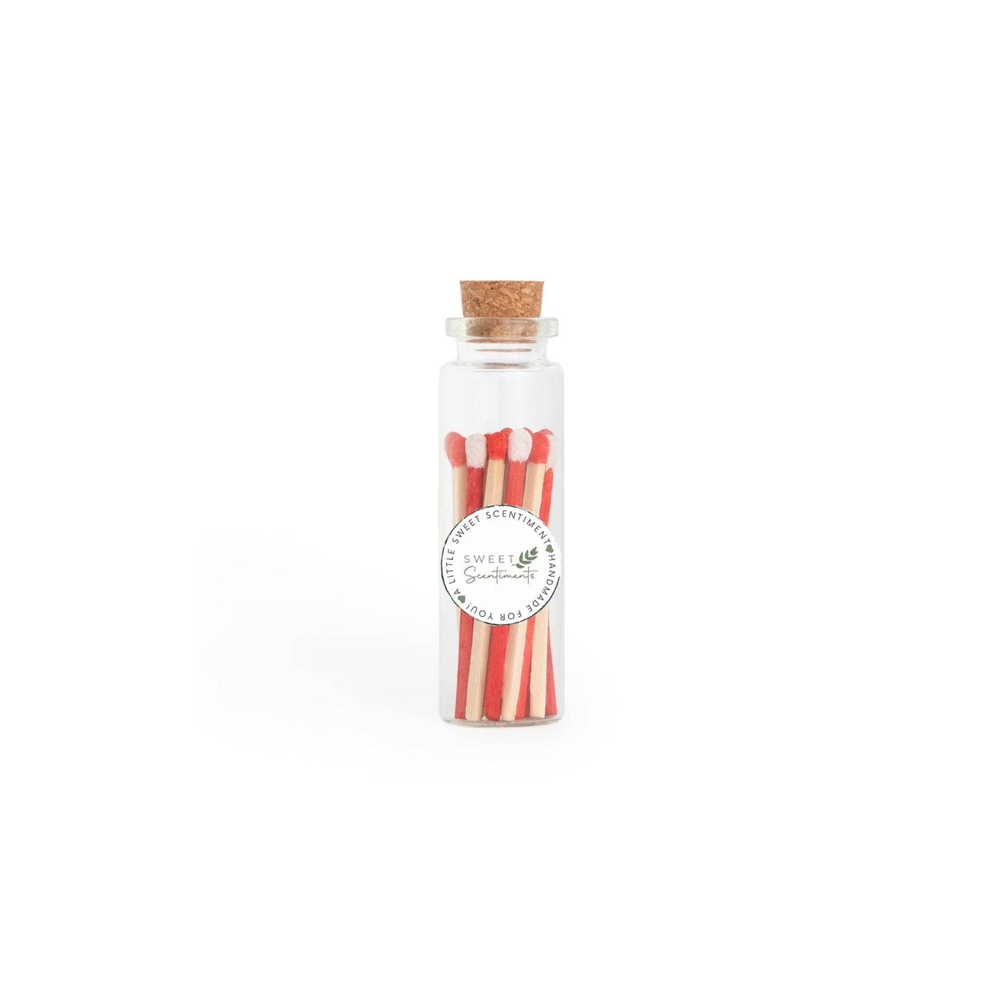Scentimental Spark™ | Cherry Pop – Red + White Matches – Small Corked Vial
