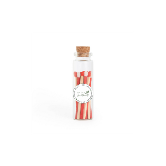 Scentimental Spark™ | Cherry Pop – Red + White Matches – Small Corked Vial