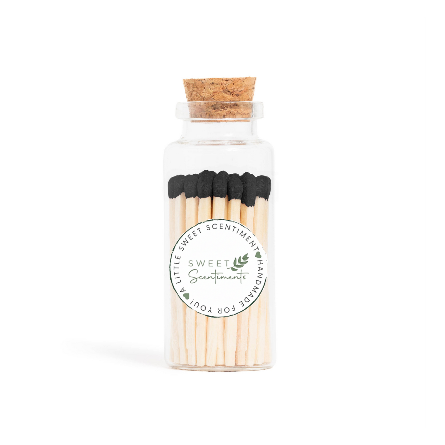 Scentimental Spark™ | Pure Ember – Black Tip Matches – Medium Corked Vial