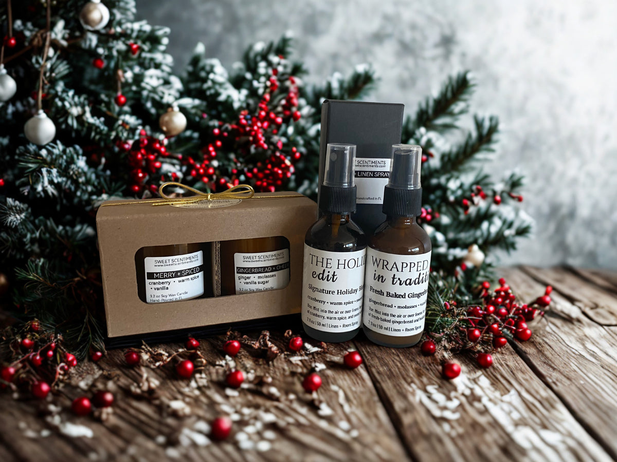 Wrapped in Tradition | Gingerbread Room + Linen Spray