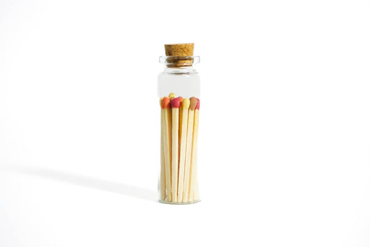 Light the Scentiment | Fall Leaves Matches in Small Glass Bottle