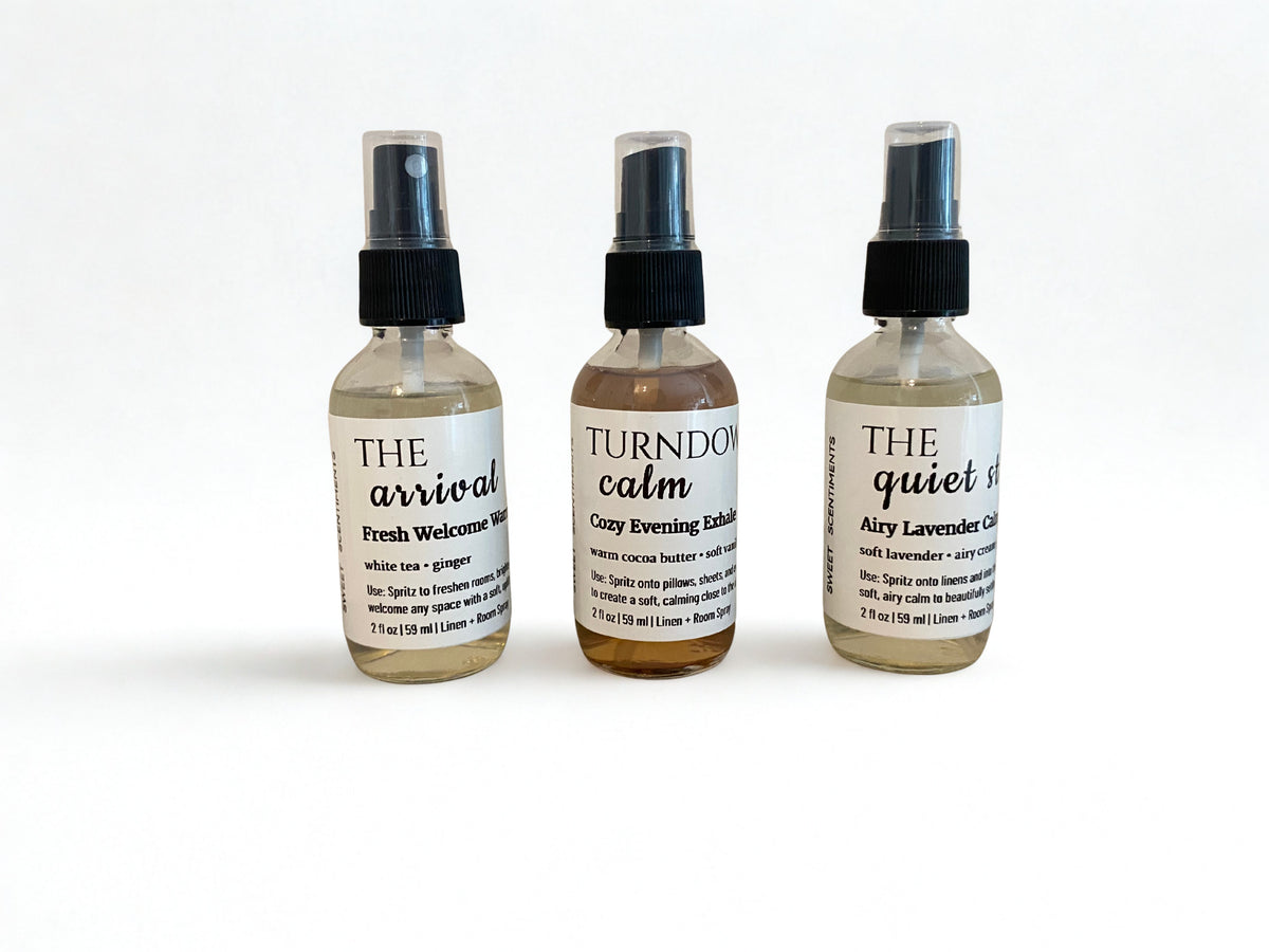 Welcome to Calm | Room + Linen Spray Trio